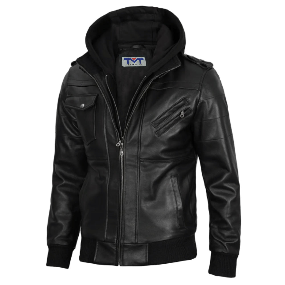 Jackets Real Leather Bomber Jacket