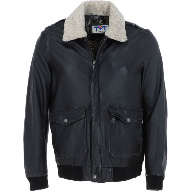 black Real Leather jacket