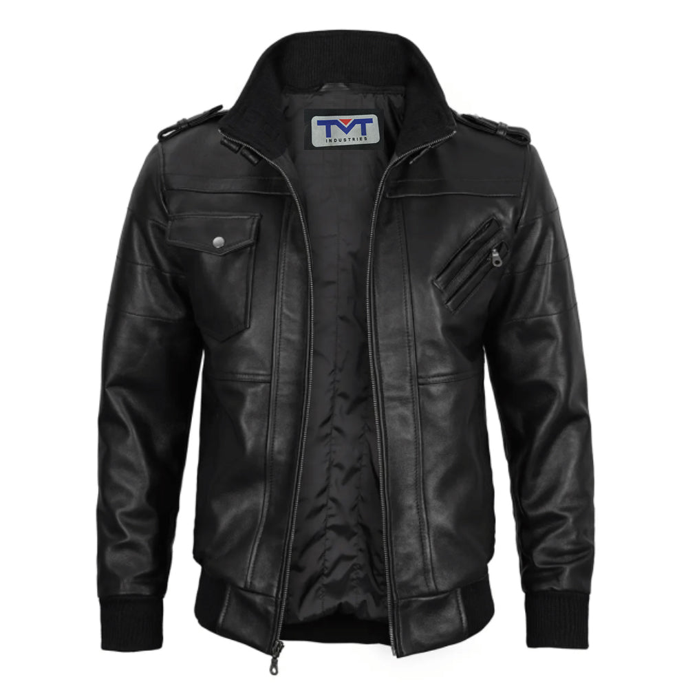 Jackets Real Leather Bomber Jacket
