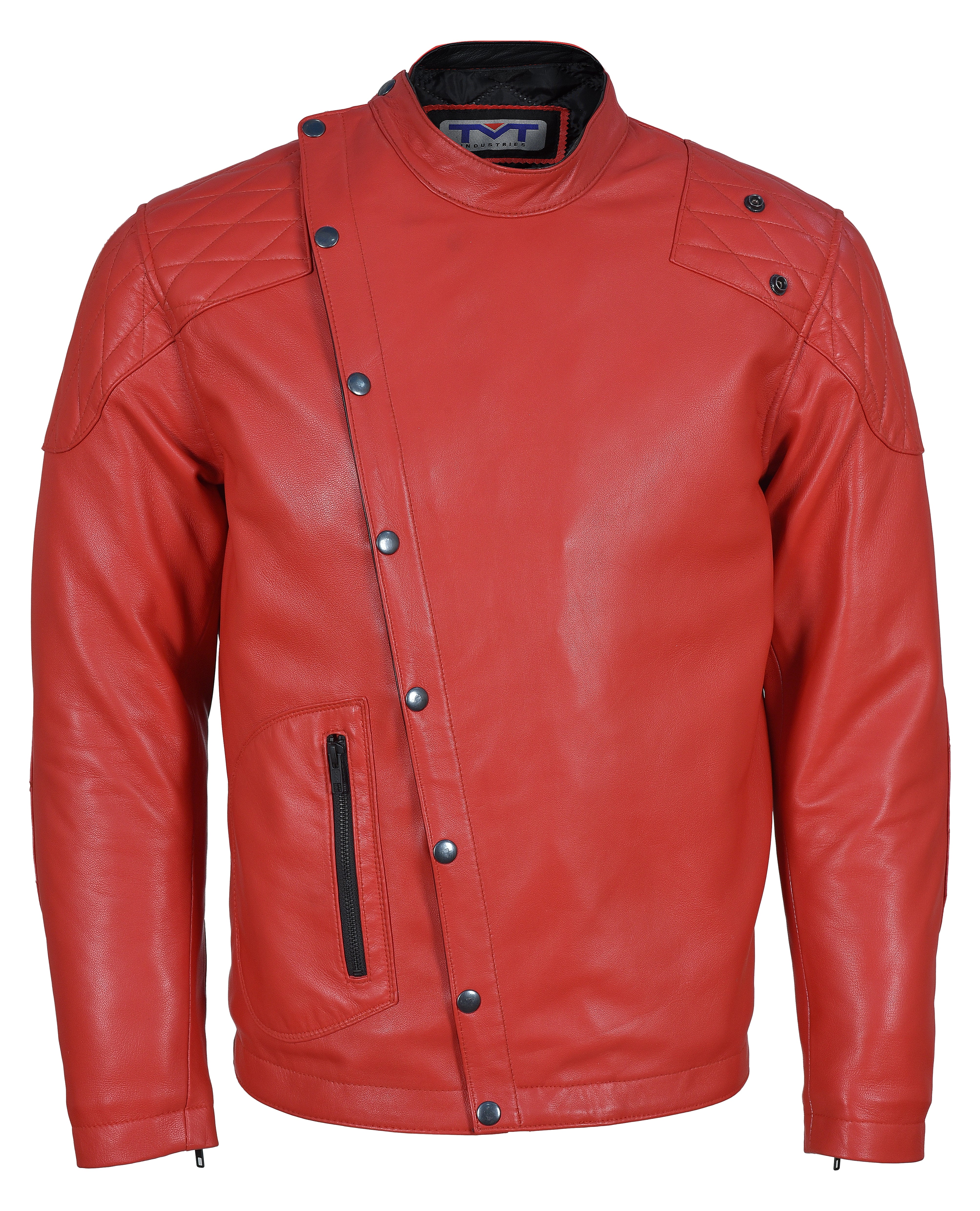 TMT GEARS | Red Leather Jacket